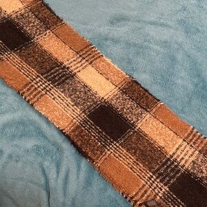 Plaid Scarf in Brown and Black